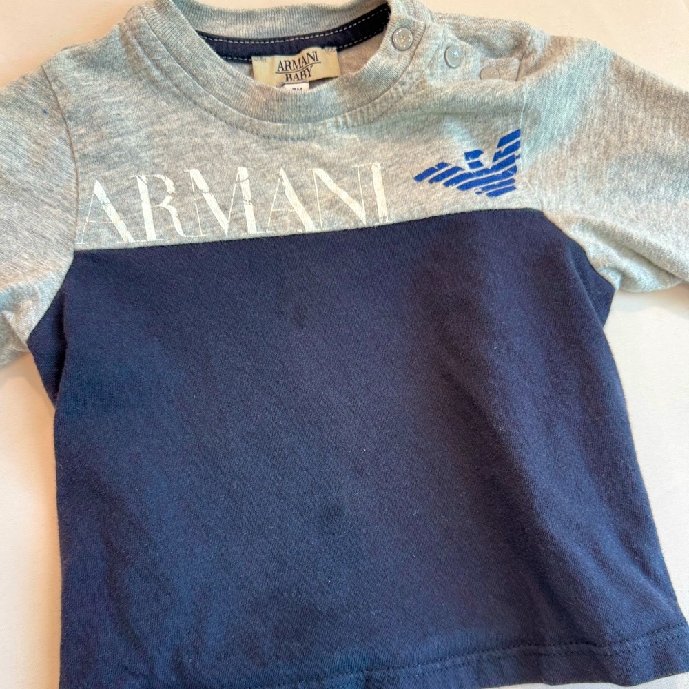 Armani Baby Cotton Top, 9 months.